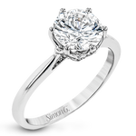 Engagement Ring in 18k Gold with Diamonds