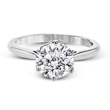 Engagement Ring in 18k Gold with Diamonds