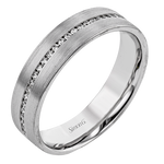 Men Ring in 14k Gold with Diamonds