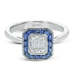 Color Ring in 18k Gold with Diamonds