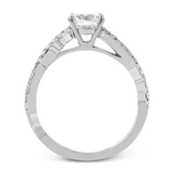 Engagement Ring in 18k Gold with Diamonds