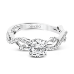 Engagement Ring in 18k Gold with Diamonds