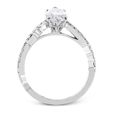 Engagement Ring in 18k Gold with Diamonds