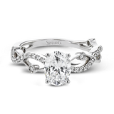 Engagement Ring in 18k Gold with Diamonds