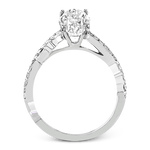 Engagement Ring in 18k Gold with Diamonds