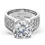 Engagement Ring in 18k Gold with Diamonds
