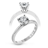 Engagement Ring in 18k Gold with Diamonds
