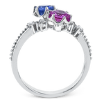 Color Ring in 18k Gold with Diamonds