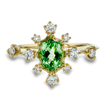Color Ring in 18k Gold with Diamonds