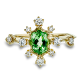 Color Ring in 18k Gold with Diamonds
