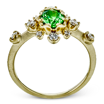 Color Ring in 18k Gold with Diamonds