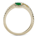 Color Ring in 18k Gold with Diamonds