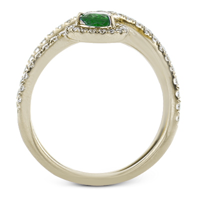 Color Ring in 18k Gold with Diamonds