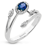 Color Ring in 18k Gold with Diamonds