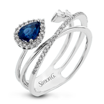 Color Ring in 18k Gold with Diamonds