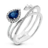 Color Ring in 18k Gold with Diamonds