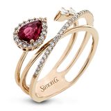 Color Ring in 18k Gold with Diamonds