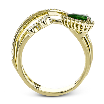 Color Ring in 18k Gold with Diamonds