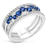 Color Ring in 18k Gold with Diamonds