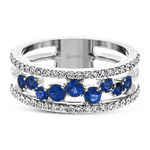Color Ring in 18k Gold with Diamonds