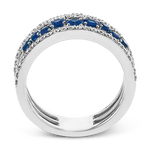 Color Ring in 18k Gold with Diamonds