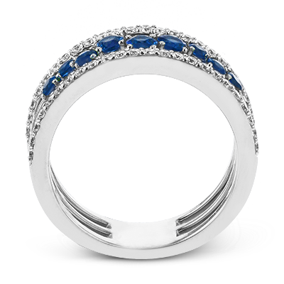 Color Ring in 18k Gold with Diamonds