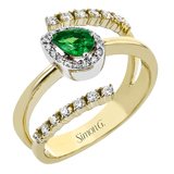 Color Ring in 18k Gold with Diamonds