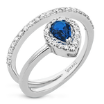 Color Ring in 18k Gold with Diamonds