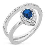 Color Ring in 18k Gold with Diamonds