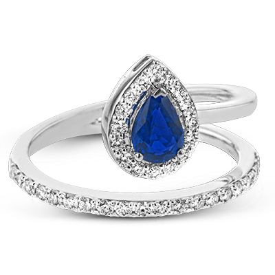 Color Ring in 18k Gold with Diamonds