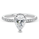 Engagement Ring in 18k Gold with Diamonds