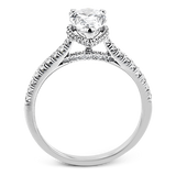 Engagement Ring in 18k Gold with Diamonds