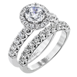 Wedding Set in 18k Gold with Diamonds
