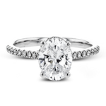 Engagement Ring in 18k Gold with Diamonds
