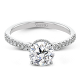 Engagement Ring in 18k Gold with Diamonds
