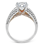 Engagement Ring in 18k Gold with Diamonds