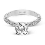 Engagement Ring in 18k Gold with Diamonds