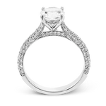 Engagement Ring in 18k Gold with Diamonds