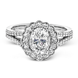 Engagement Ring in 18k Gold with Diamonds