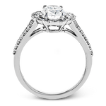 Engagement Ring in 18k Gold with Diamonds