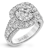 Engagement Ring in 18k Gold with Diamonds