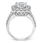 Engagement Ring in 18k Gold with Diamonds