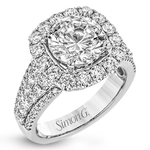 Engagement Ring in 18k Gold with Diamonds