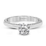 Engagement Ring in 18k Gold with Diamonds