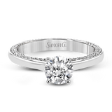 Engagement Ring in 18k Gold with Diamonds
