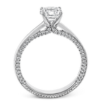 Engagement Ring in 18k Gold with Diamonds
