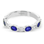 Color Ring in 18k Gold with Diamonds
