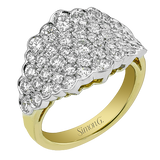 Right Hand Ring in 18k Gold with Diamonds