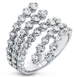 Right Hand Ring in 18k Gold with Diamonds