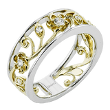 Right Hand Ring in 18k Gold with Diamonds